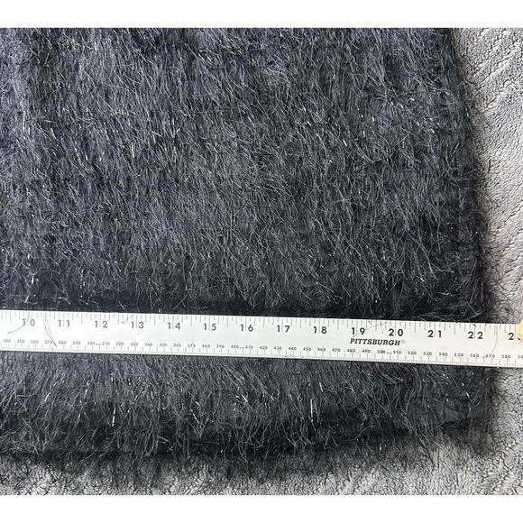 Armani exchange Little Black Dress. Leather accents and sparkly Fringe. Unique! - Picture 6 of 16